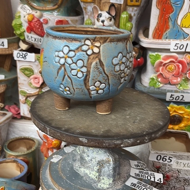 粗陶材质多肉花盆