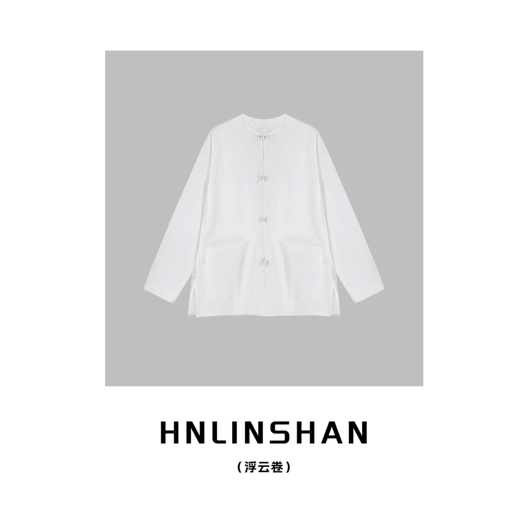 HNLINSHAN【浮云卷】新中式高级感盘扣式上衣LS10416206