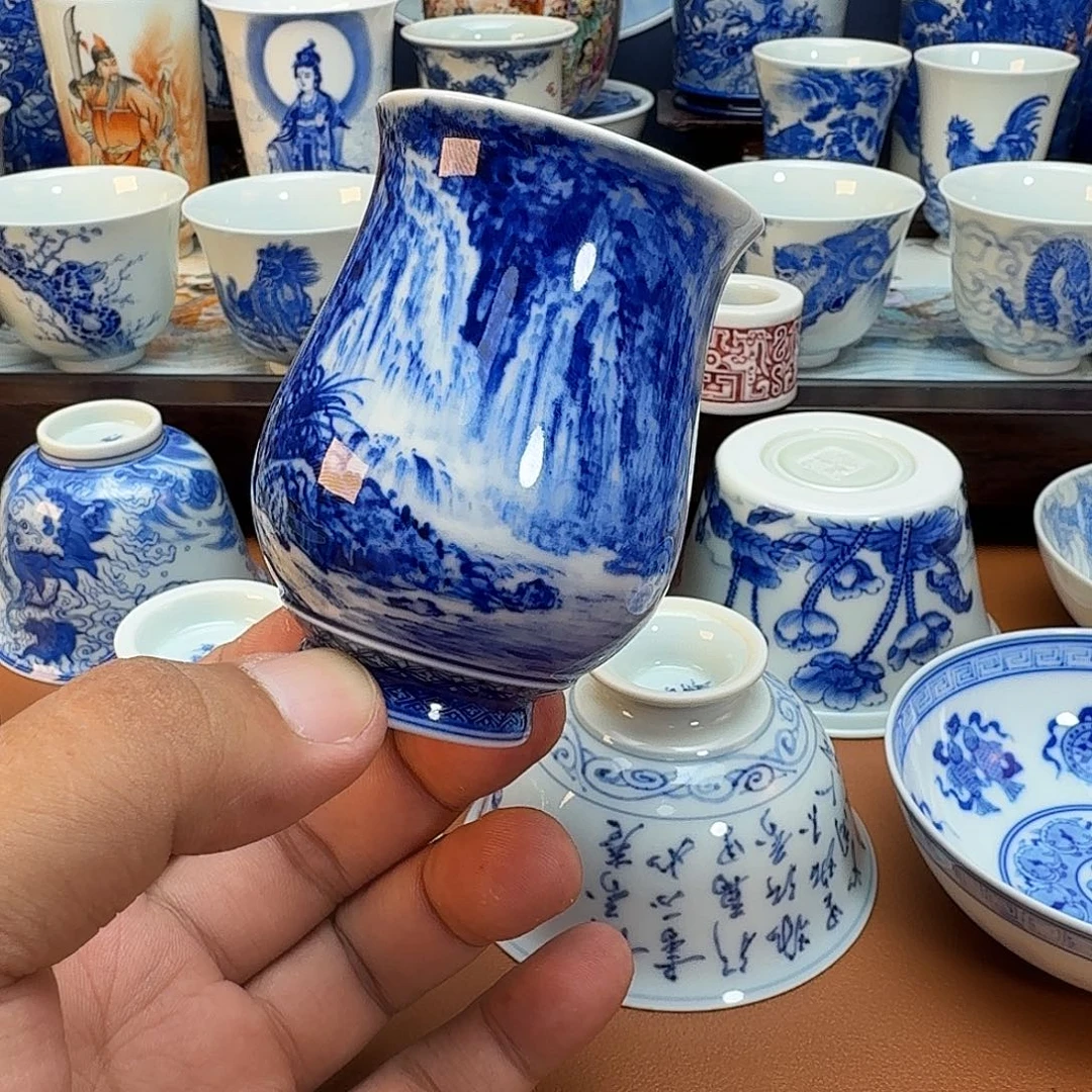 摆件C***记景德镇全手工手绘陶瓷