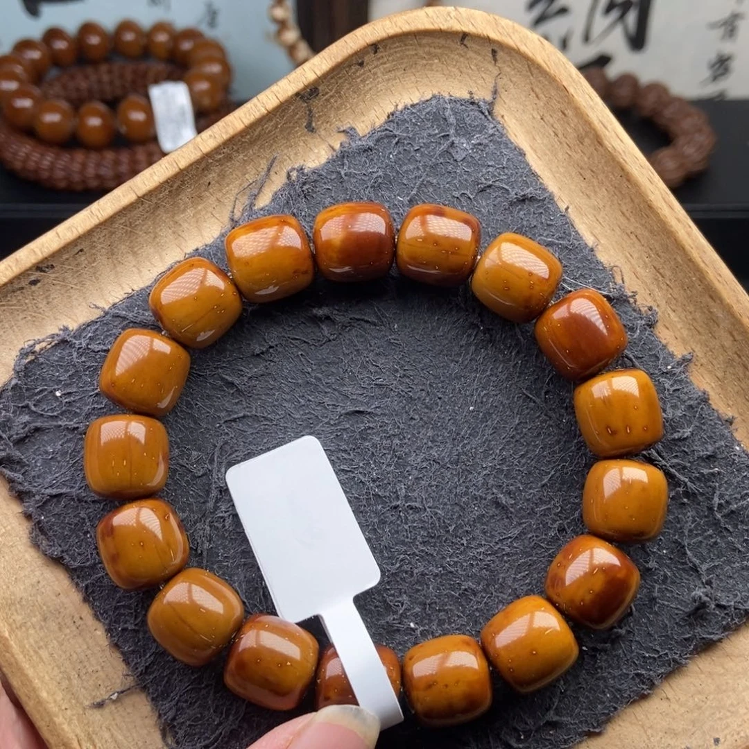 紫金鼠手串12.7mm近实心精品黄金甲老型