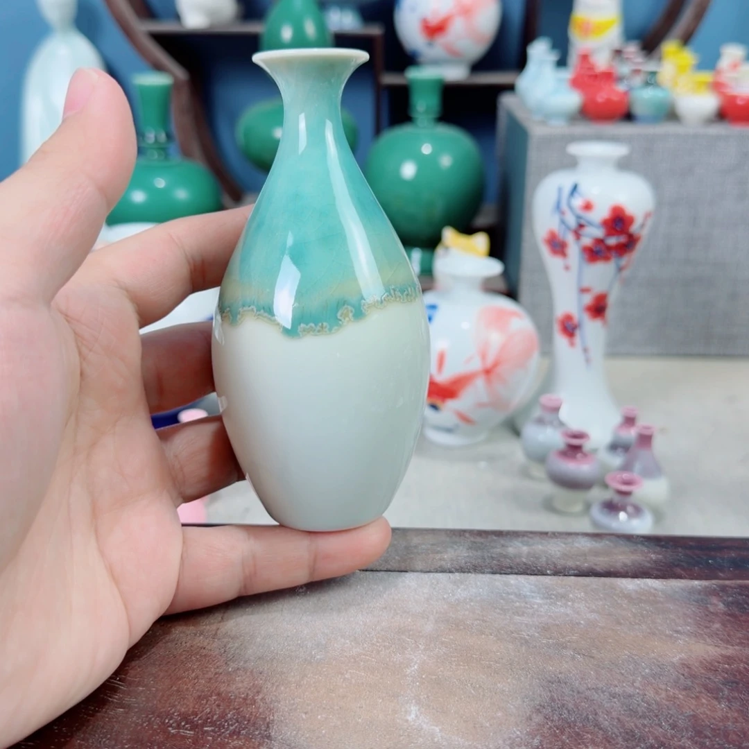 陶瓷手工小花器摆件