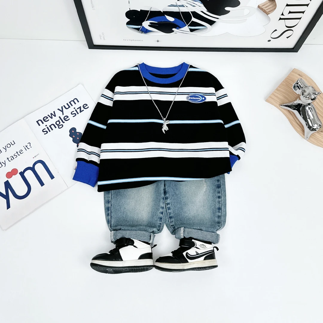 儿童卫衣长袖2025新款春装男童春秋上衣潮 AY25008 悠悠童话童装