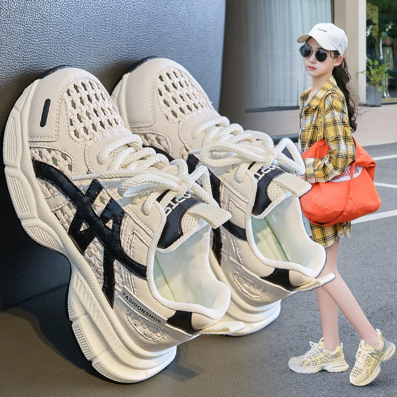 女童凉鞋2025夏季新款儿童运动凉鞋中大童女孩包头凉鞋镂空女童鞋