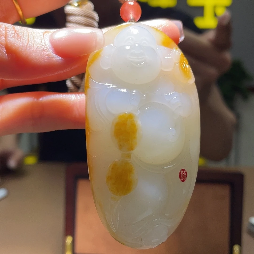 和田玉未镶嵌颈饰d1