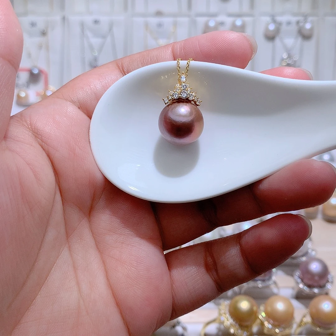 吊坠(赠链)未镶嵌淡水珍珠CC14mm