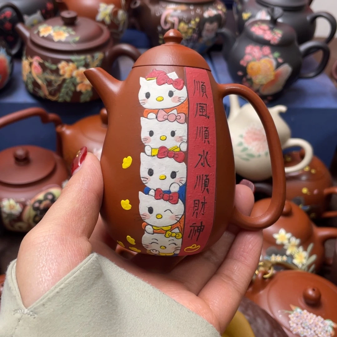 清***新紫砂茶杯紫砂主人杯170cc