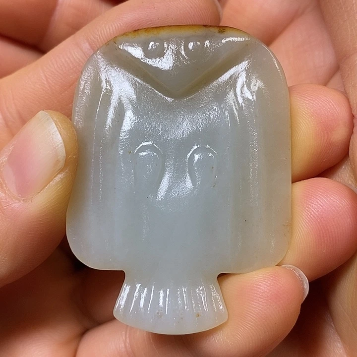 颈饰未镶嵌和田玉禅*