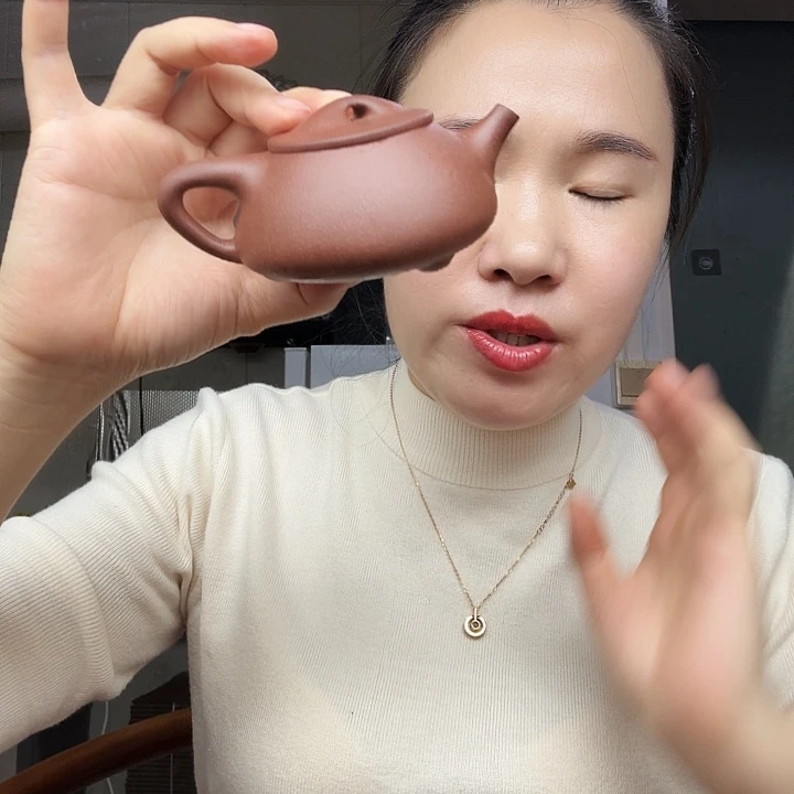 紫砂茶壶原矿半手工紫泥景州石瓢150cc