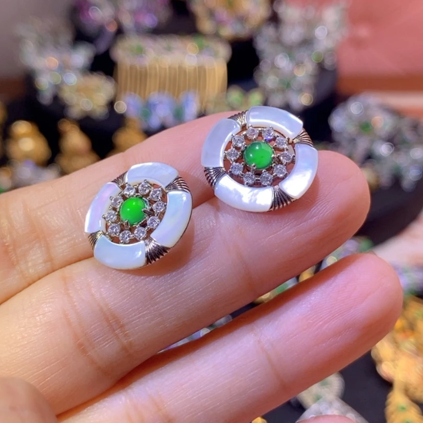 【闪购商品】银S925镶嵌挂件翡翠