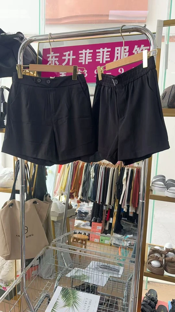 全松紧休闲三分短裤