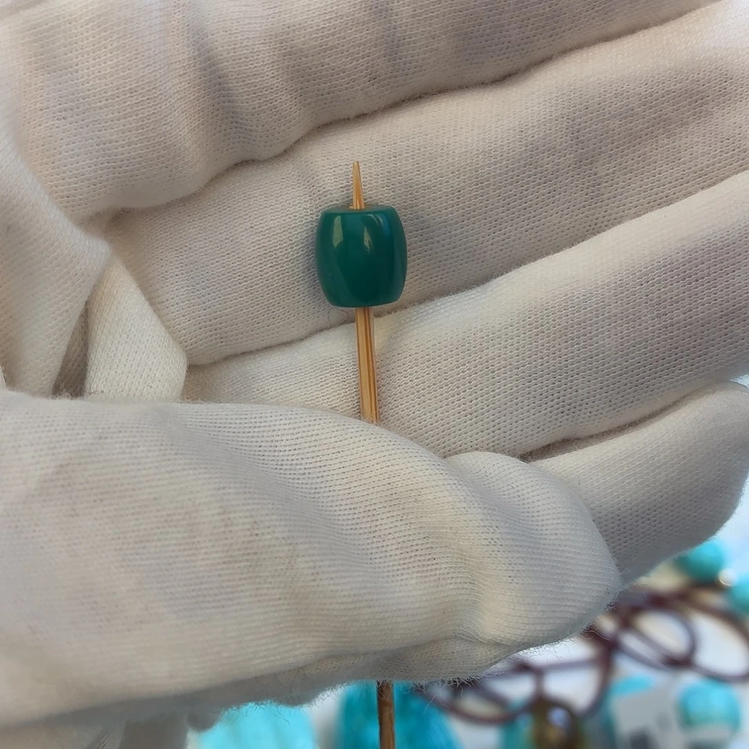 绿松石未镶嵌把件8mm