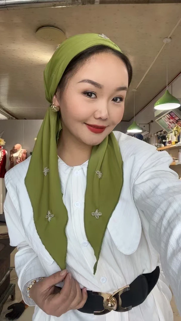 民族风头巾新款丝巾哈萨克民族风