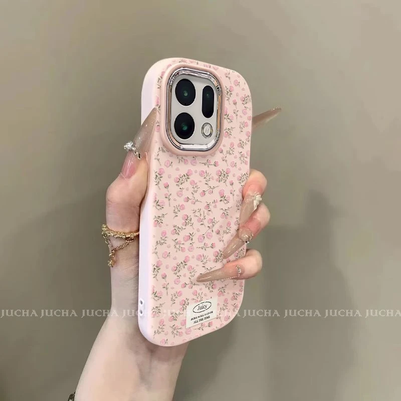 适用满屏碎花vivos50promini手机壳高颜值可爱VIVOs50小清新不撞