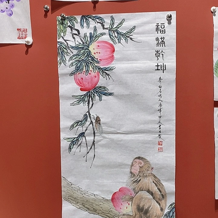 国画冯伟老师手绘国画作品音浩