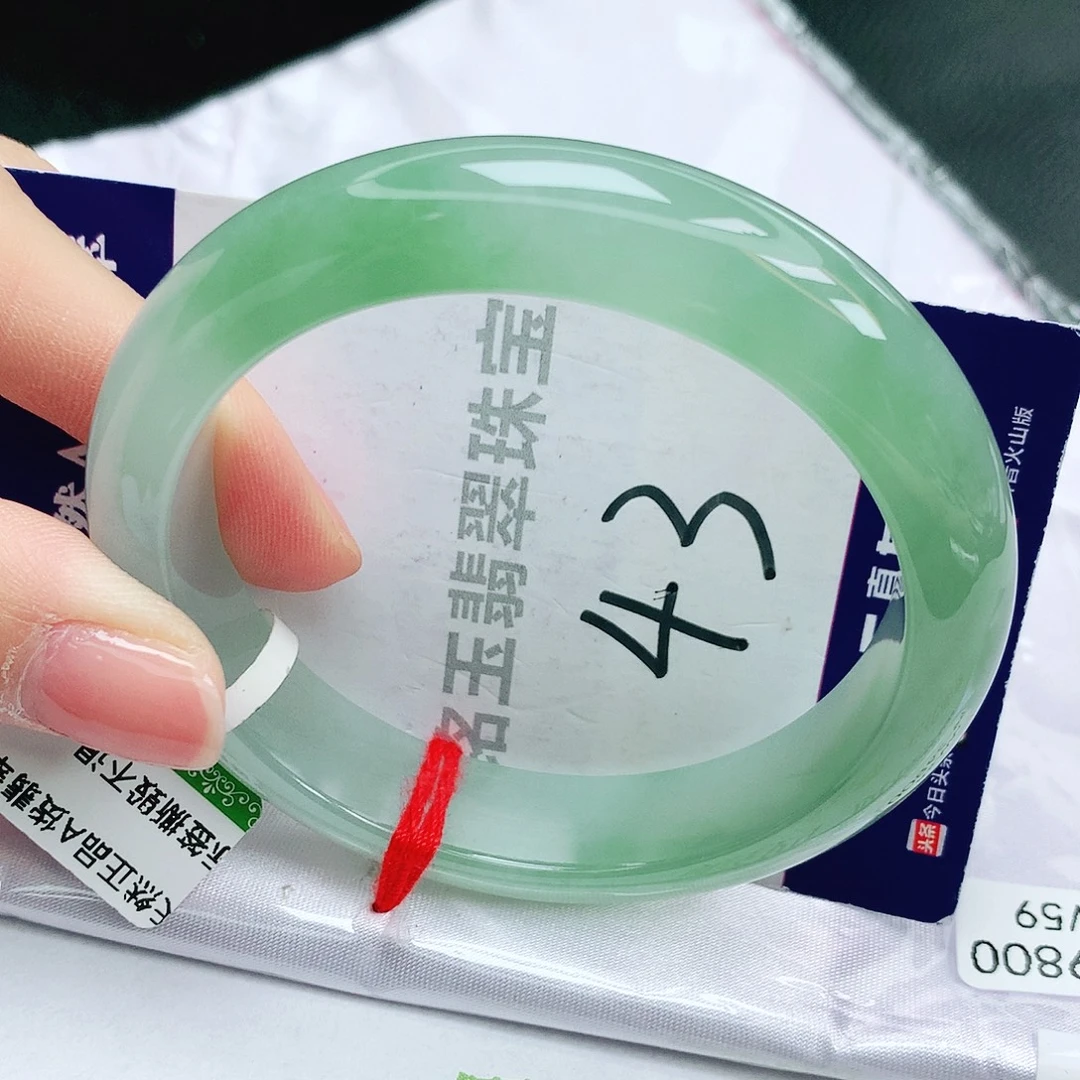 翡翠未镶嵌手镯缅甸天然a货翡翠手镯