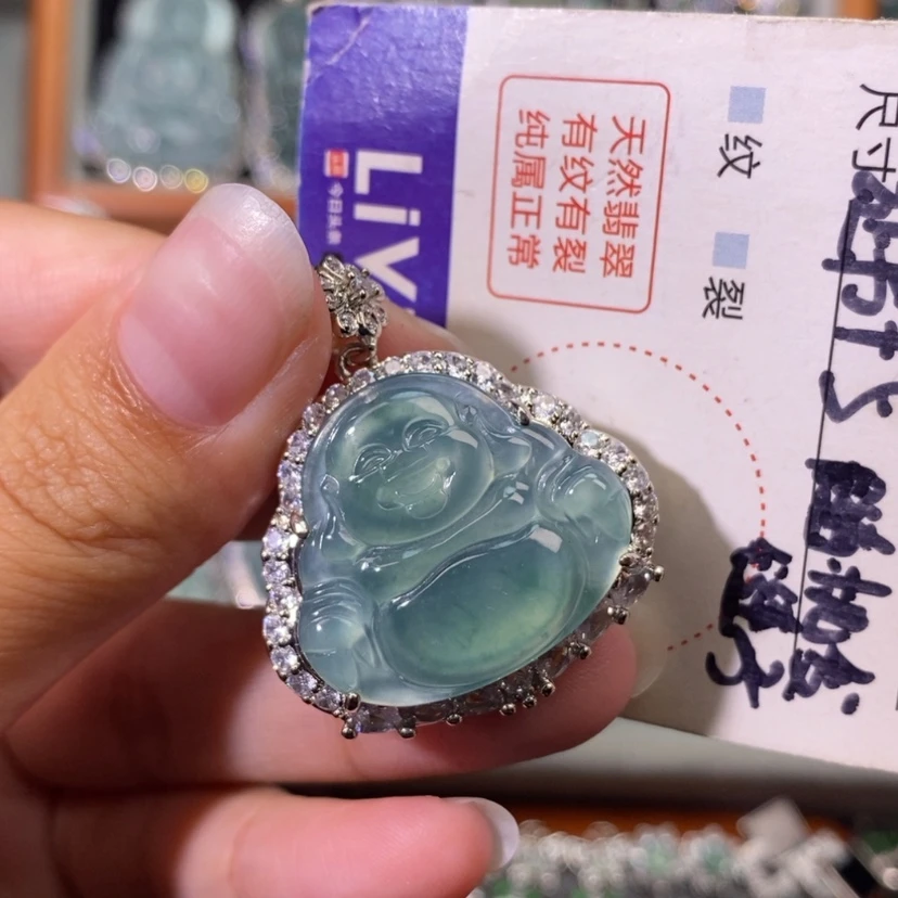 【闪购商品】翡翠未镶嵌颈饰小****?天然