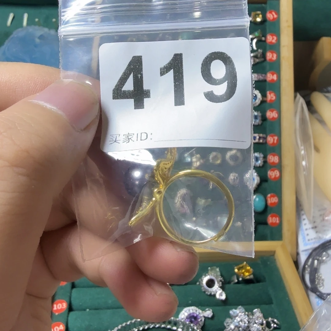 ****儿淡水珍珠银S925镶嵌戒指