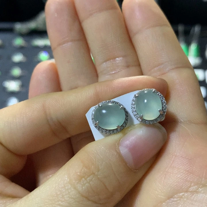 翡翠银S925镶嵌戒指