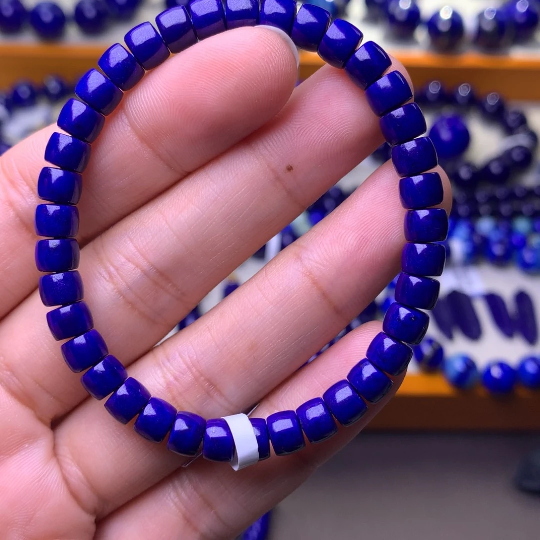 青金石未镶嵌手串6mm1227