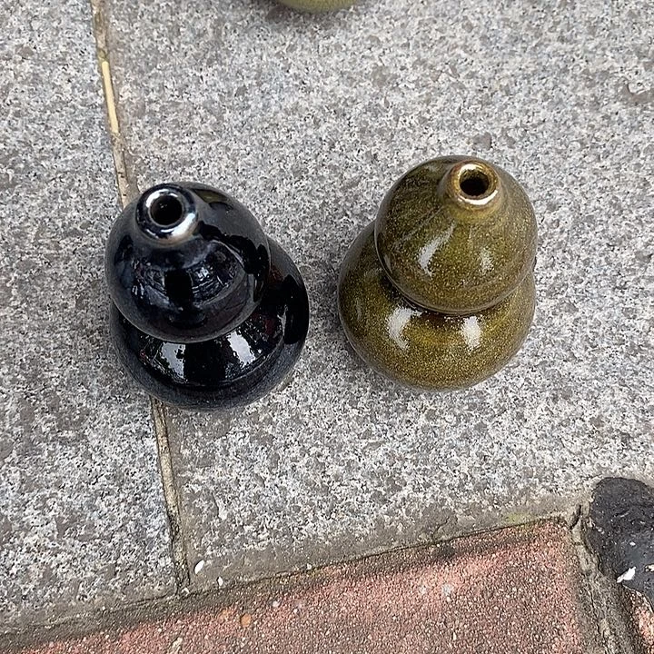 茶盏?**?建盏小葫芦两个