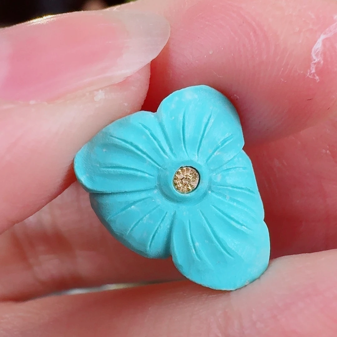 绿松石珠宝奇石未镶嵌