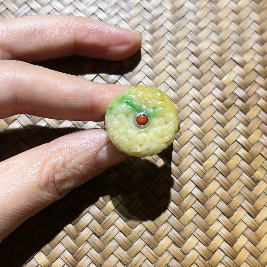 翡翠戒指合金思*坤个性十足时尚