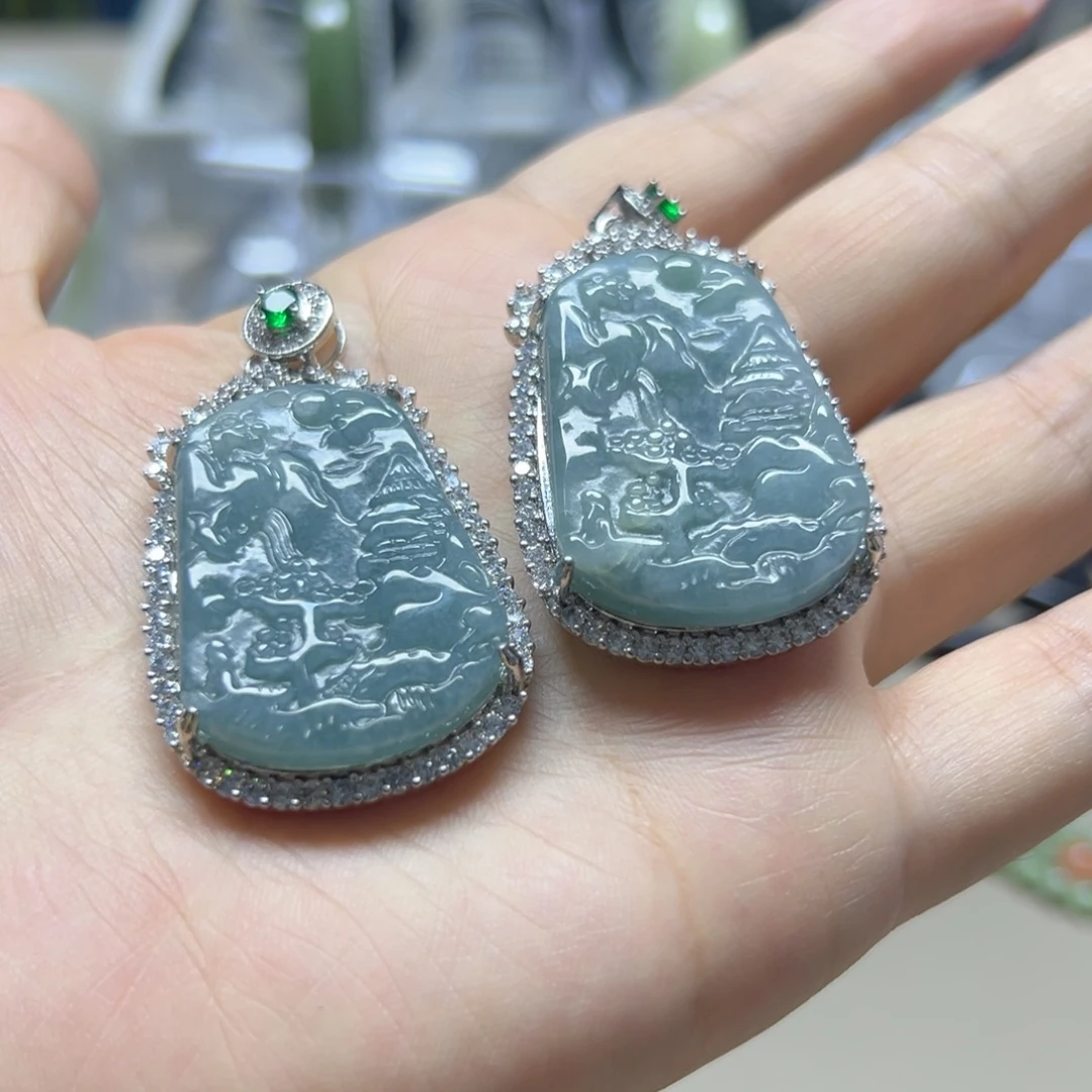 颈饰未镶嵌翡翠翡翠