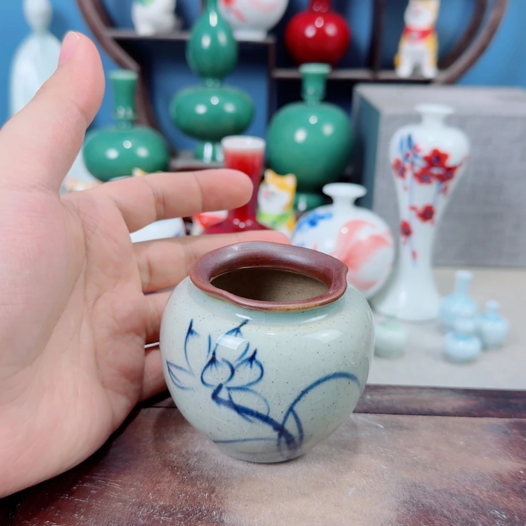 陶瓷手工小花器摆件
