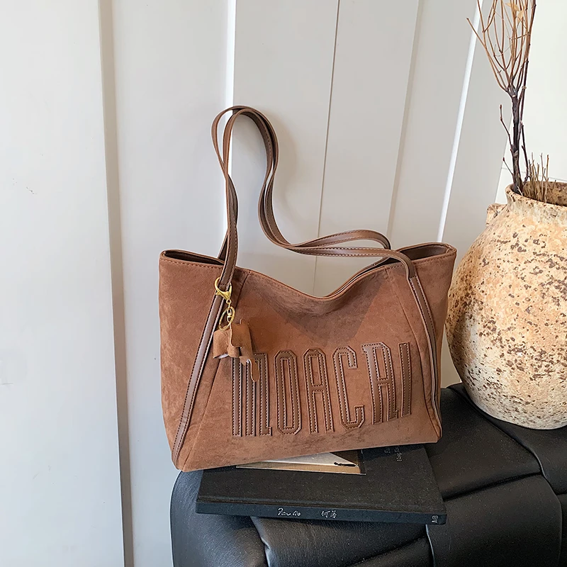 时尚通勤大容量包包女式高级质感休闲简约单肩包外出上班托特包