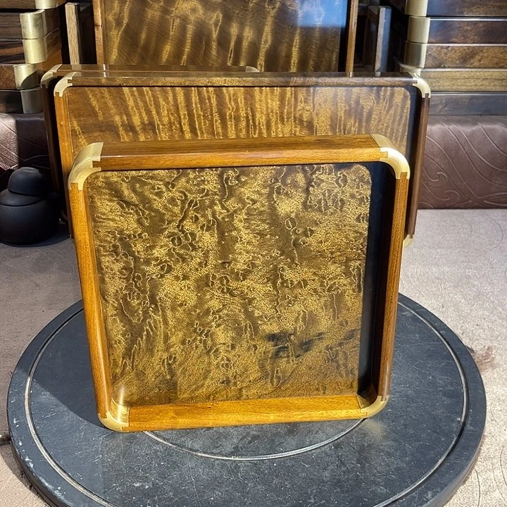 金丝楠东**读金丝楠木乌木文盘