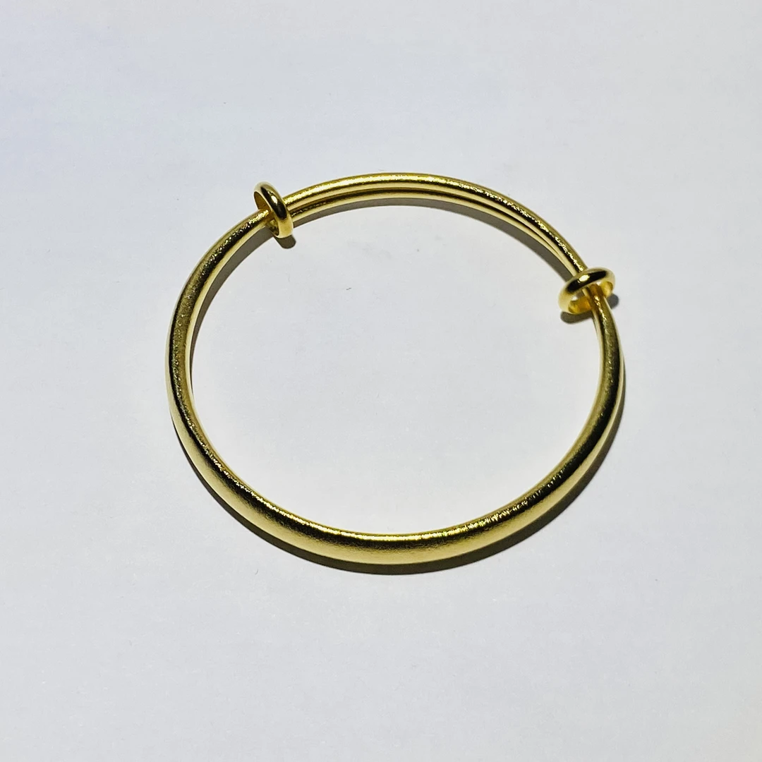 K24金色磨砂推拉少女风手镯