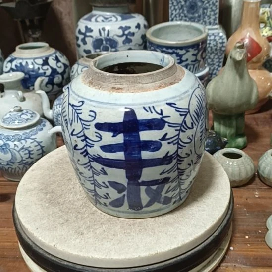 摆件陶青花陶瓷摆件青花陶瓷摆件青花陶瓷摆件