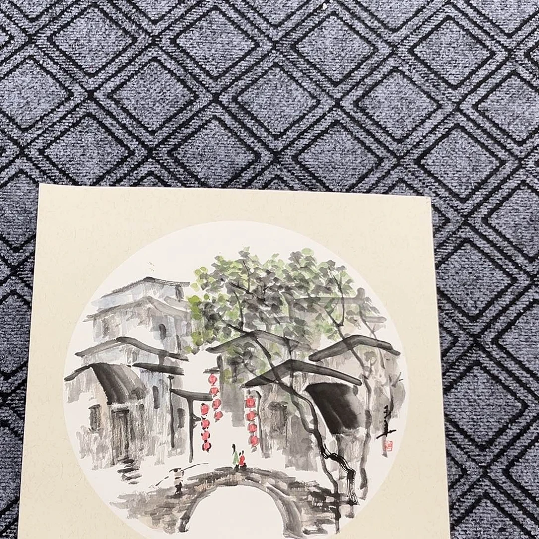 国画孙玉华老师三尺斗方山水奇