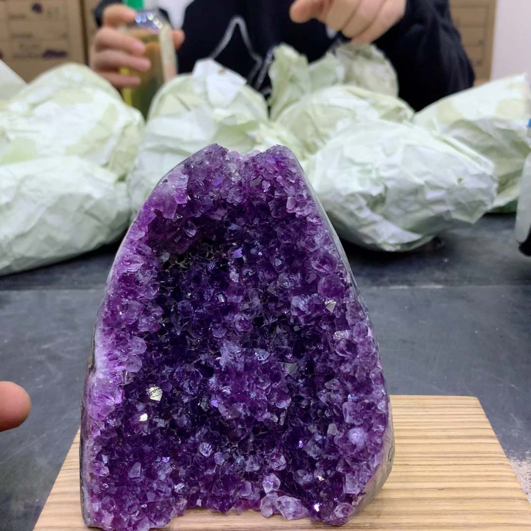 水晶摆件未镶嵌紫晶485