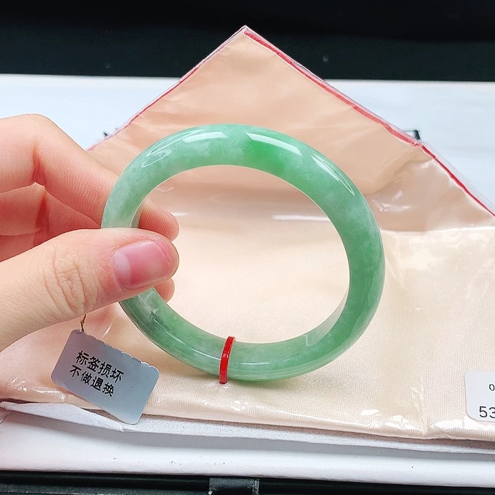 翡翠手镯未镶嵌缅甸天然a货手镯53