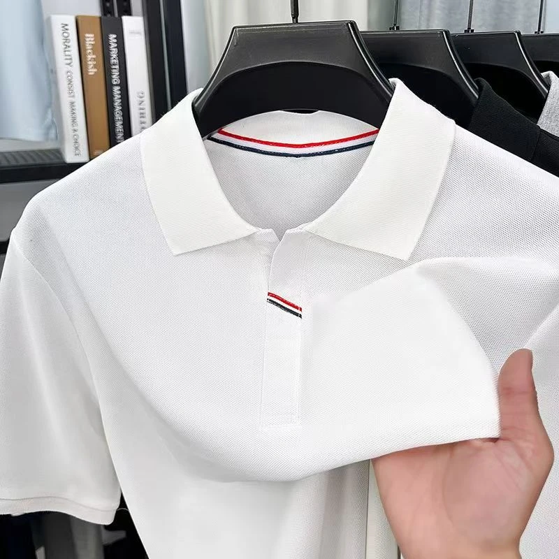轻奢polo正品上衣新款夏季T恤专柜翻领男士短袖t恤休闲翻领POLO衫
