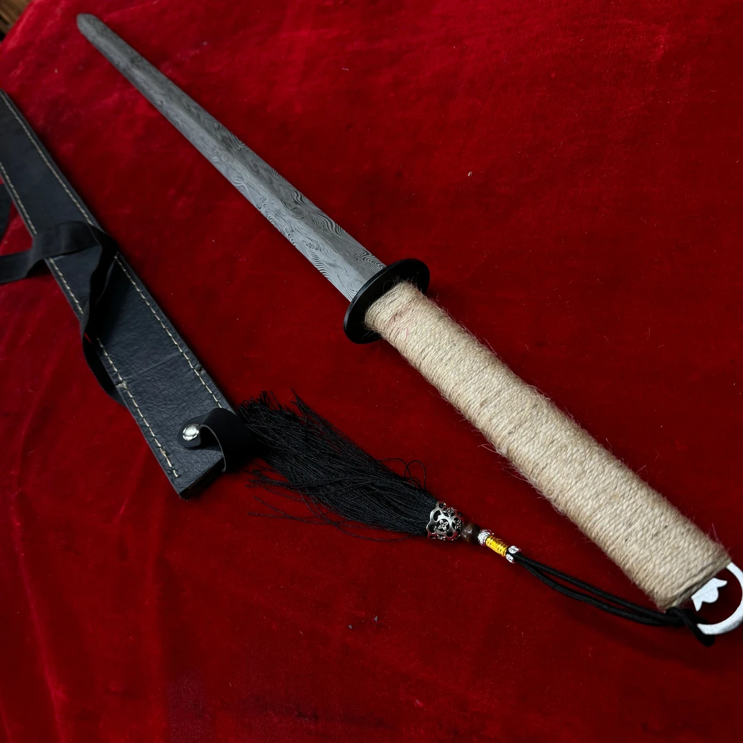 新款雕花四面单手剑一体龙骨成型工艺摆件未开刃