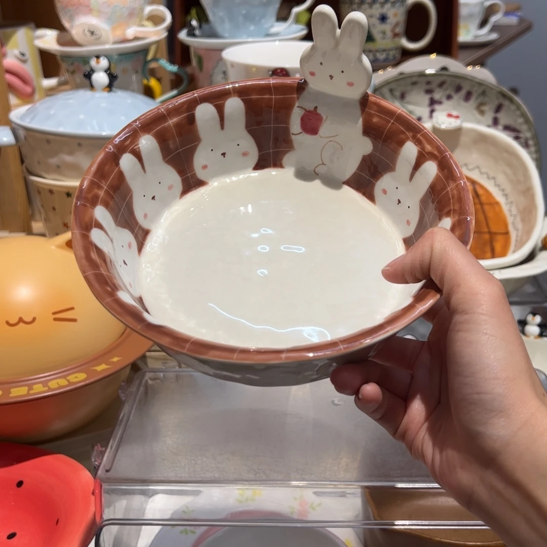 立体兔子碗