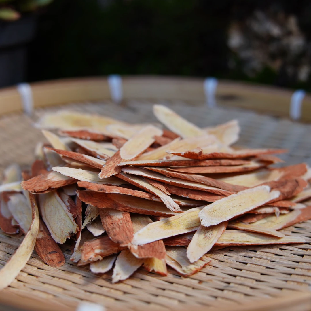 【陈博士高山现收】云南高原 红皮黄芪片 金盏银盘菊花心