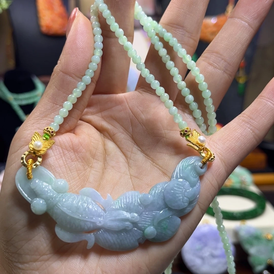 翡翠未镶嵌颈饰天然翡翠