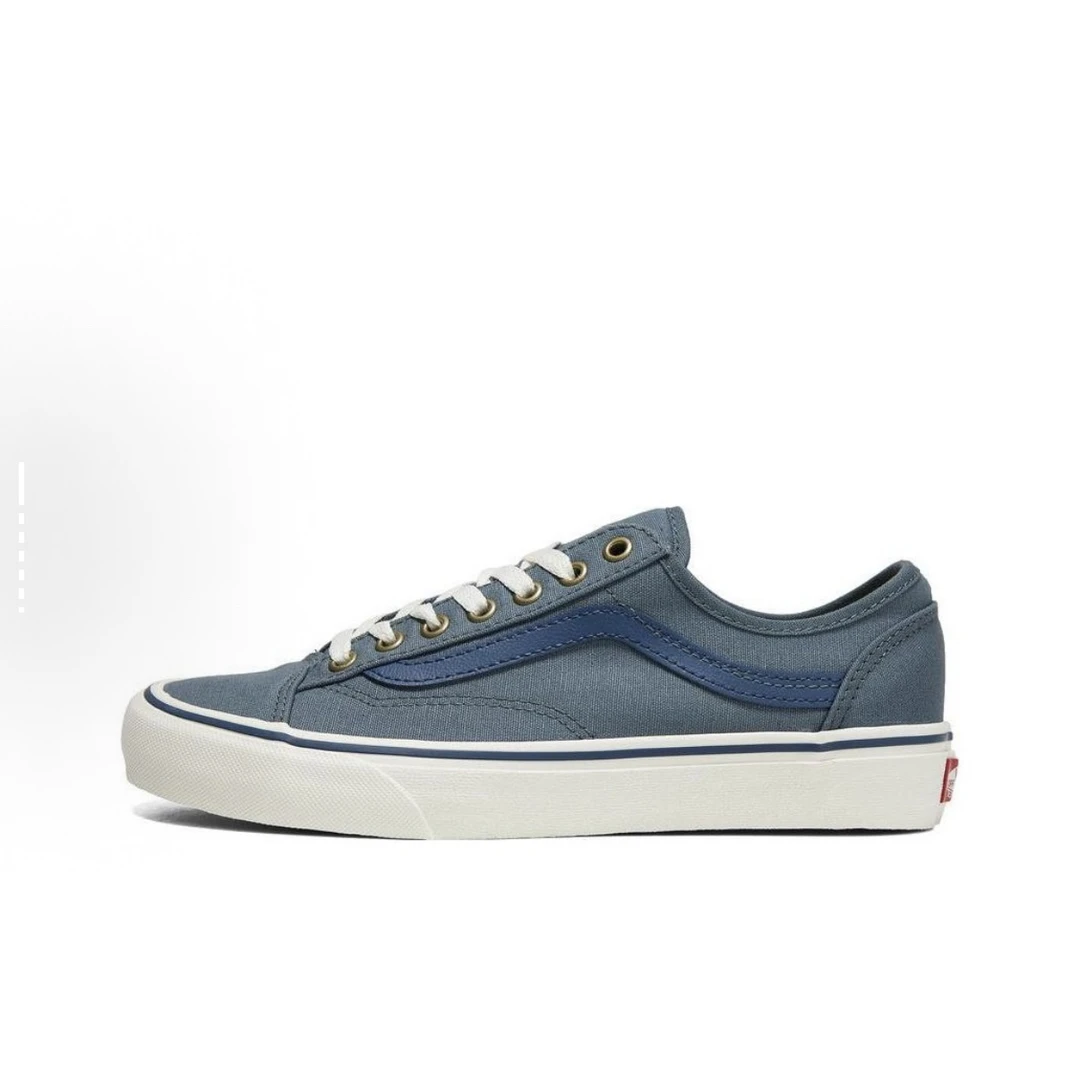 Vans style36舒适百搭牛仔蓝防滑耐磨休闲低帮帆布鞋VN0007R27Z2