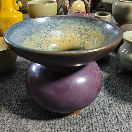 滴***足钧窑渣斗捡大漏了