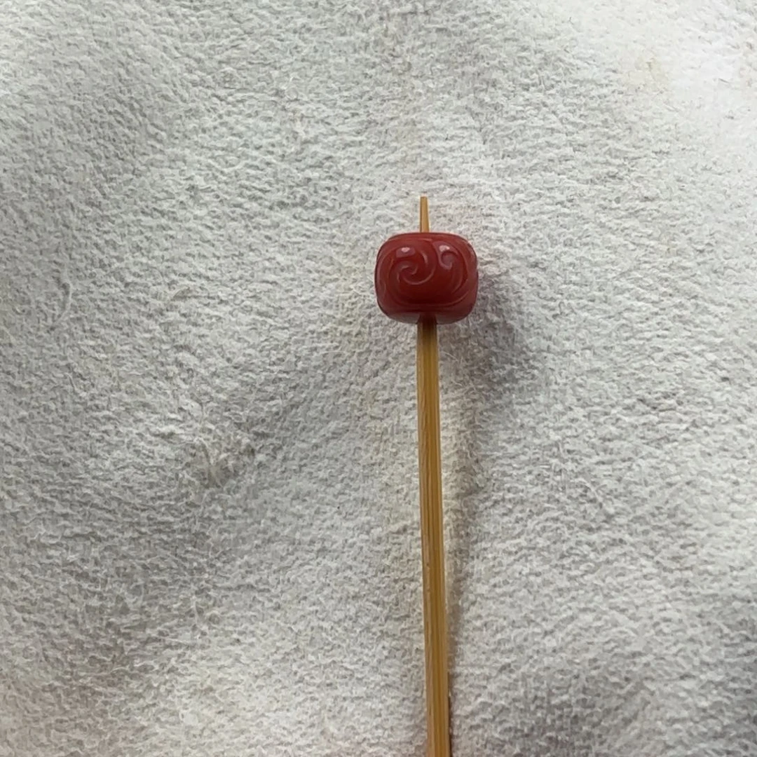 未镶嵌8.7mm雕刻珠南红玛瑙