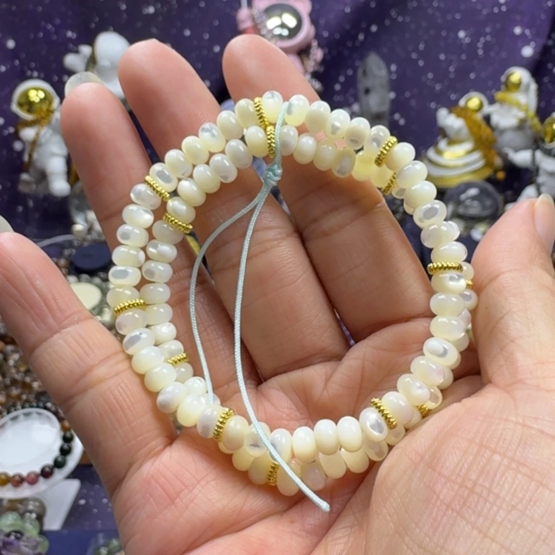 z***财手串贝壳未镶嵌白贝多圈手串