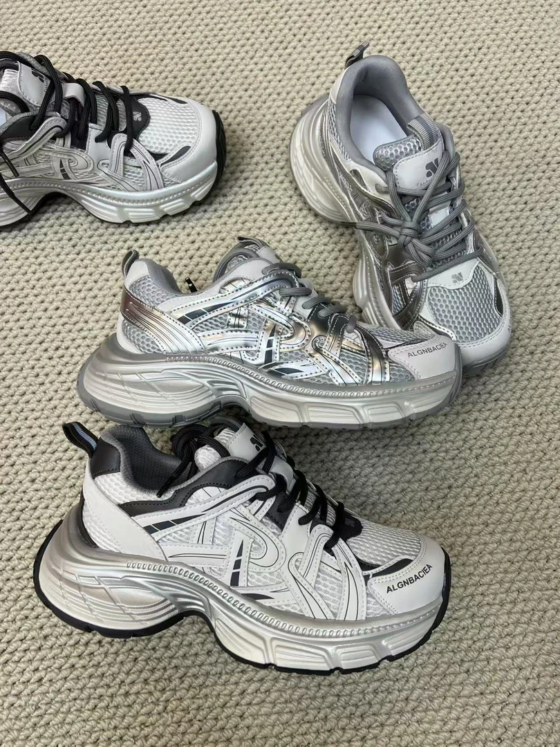 89878厚底老爹鞋系带春季