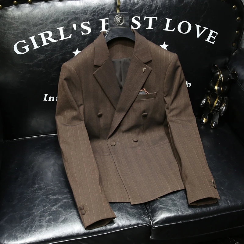 NDSL轻奢时尚秋季新款商务休闲潮流修身西装外套高端男士西服外套