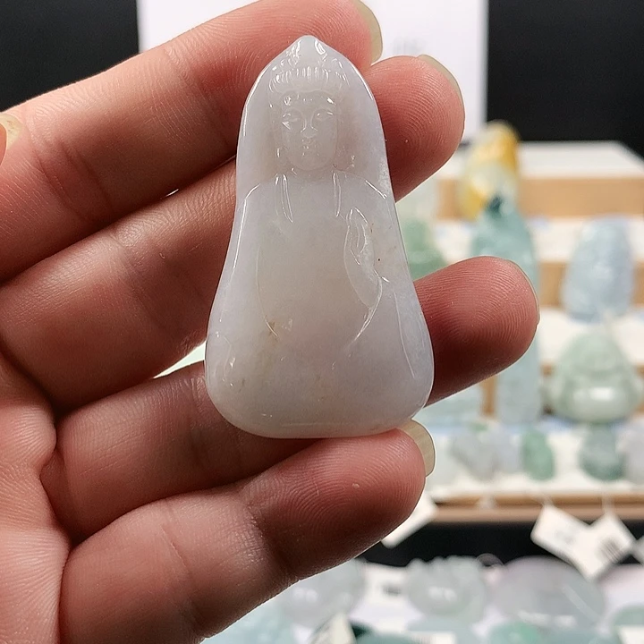 吊坠(不含链)未镶嵌翡翠36素衣观音