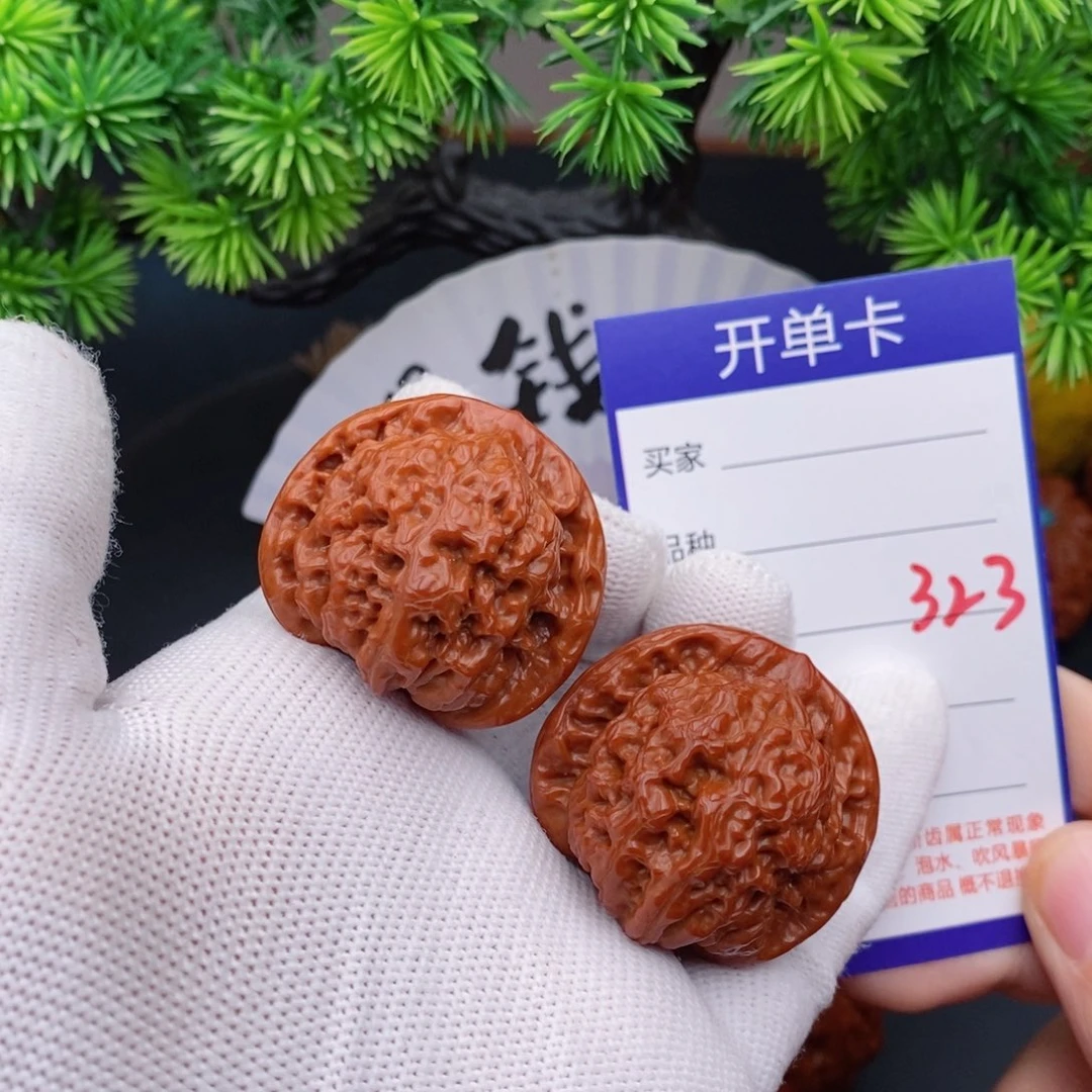 文玩核桃把件38官帽323