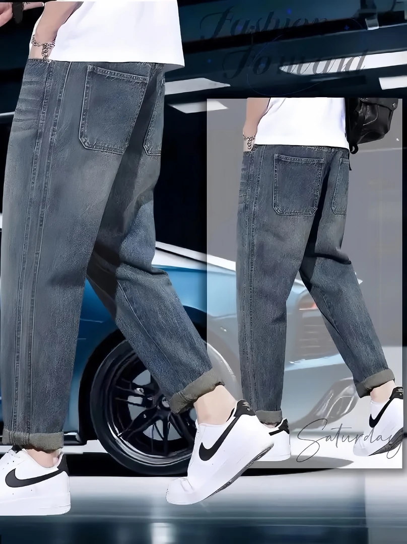 3号直播过款链接男士男款牛仔裤修身直筒小脚休闲软牛仔百搭时尚