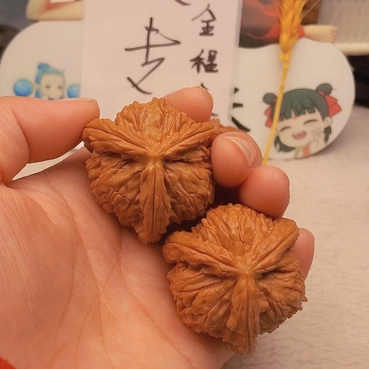 吊坠文玩核桃貓*爺三棱